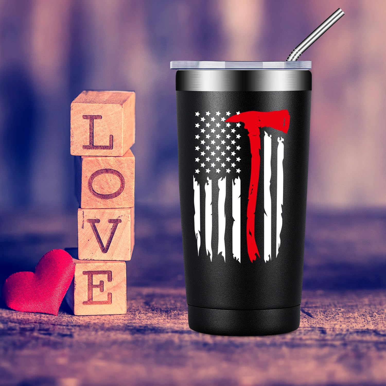 Fufandi Firefighter Gifts for Men, Fireman Gift - Christmas, Graduation, Birthday, Retired Gifts for Firefighter, First Responder - Tumbler Cup - Image 8