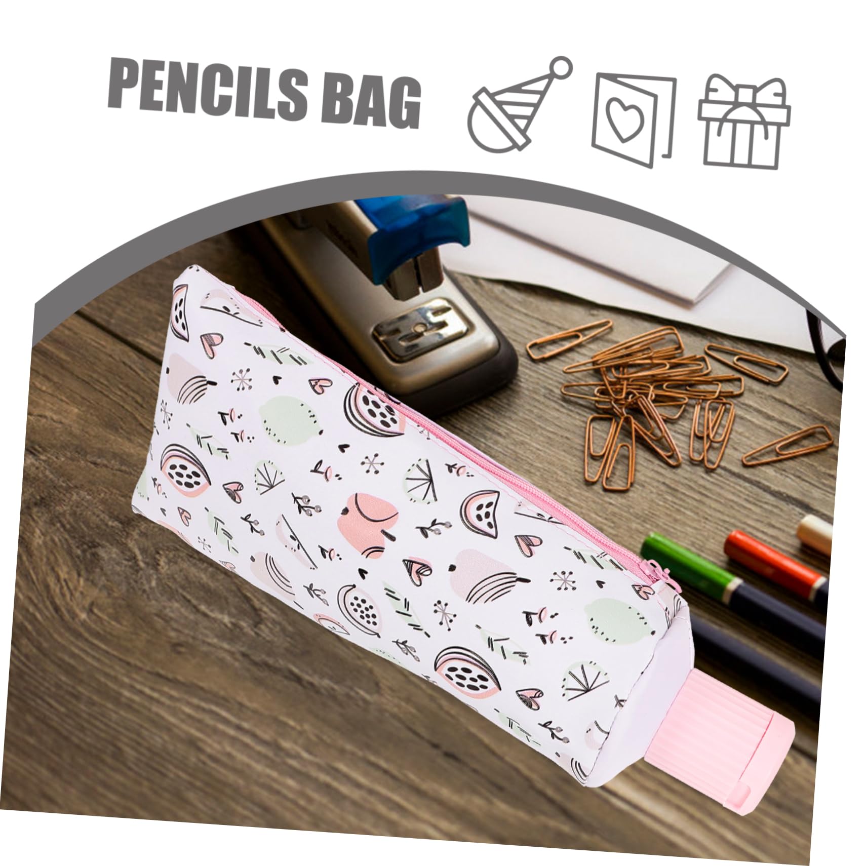 Angoily Trousse à Crayons Réutilisable Petite Trousse Forme de Dentifrice Sac de Rangement Pratique pour Stylos et Fournitures Scolaires