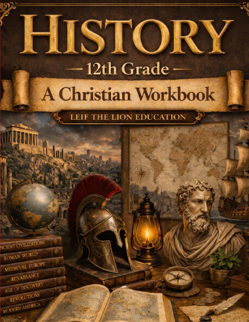 12th Grade History: A Christian Homeschool Workbook (Homeschool Math Subjects)