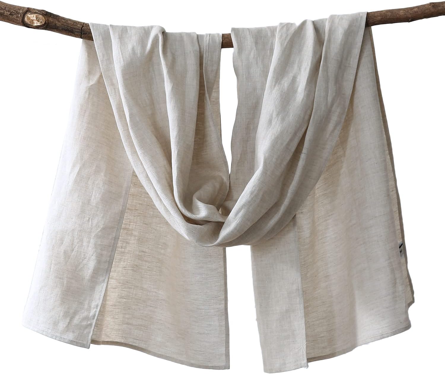 AmazhiyuPure Linen Scarf for Women Lightweight Fashion Long Scarves Solid Color