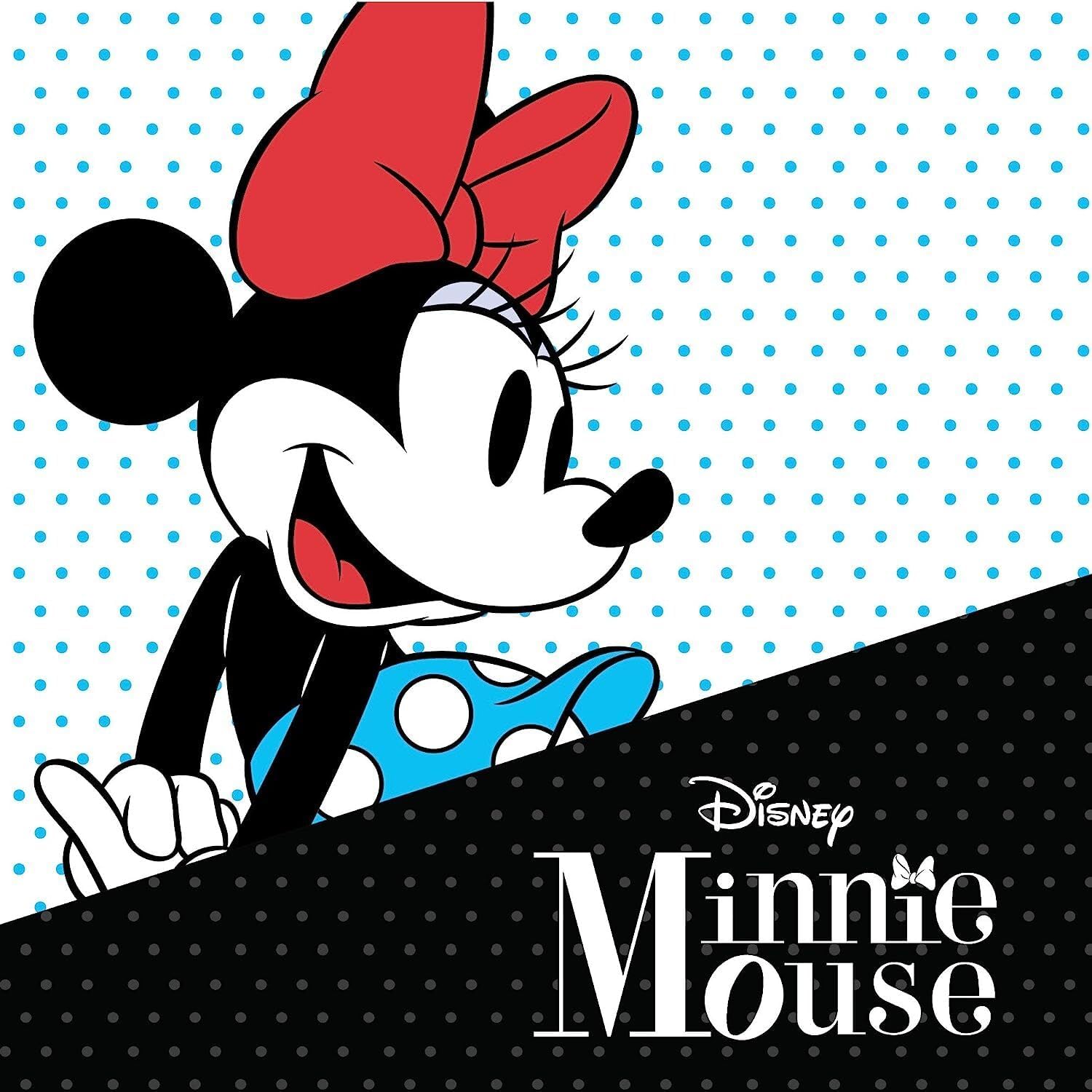 Orecchini Minnie Mouse a Bottone con Pietra Portafortuna Disney da Donna in Argento, Gioielli Disney, Impreziosito da Zirconia