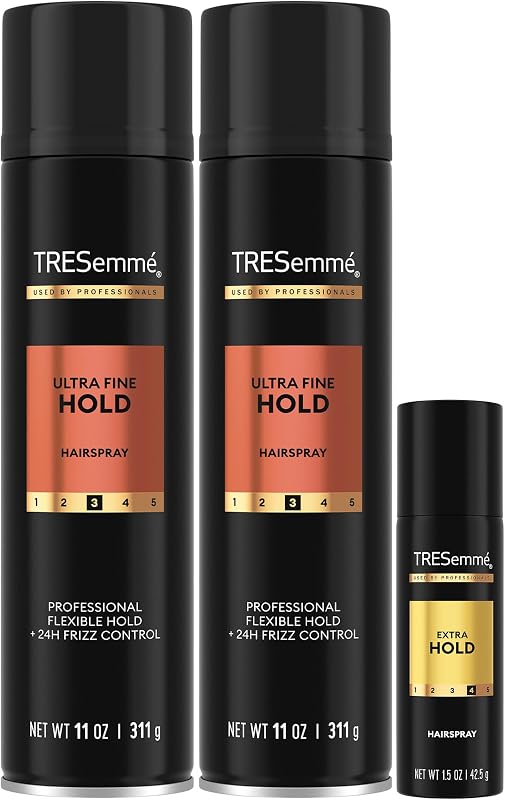 Paquete de 2 lacas para el cabello de fijación ultrafina + laca para el cabello tamaño viaje | Productos hidratantes y antiencrespamiento para el cabello para mujeres | Resultados con calidad de salón impulsados ​​por la tecnología Pro Lock