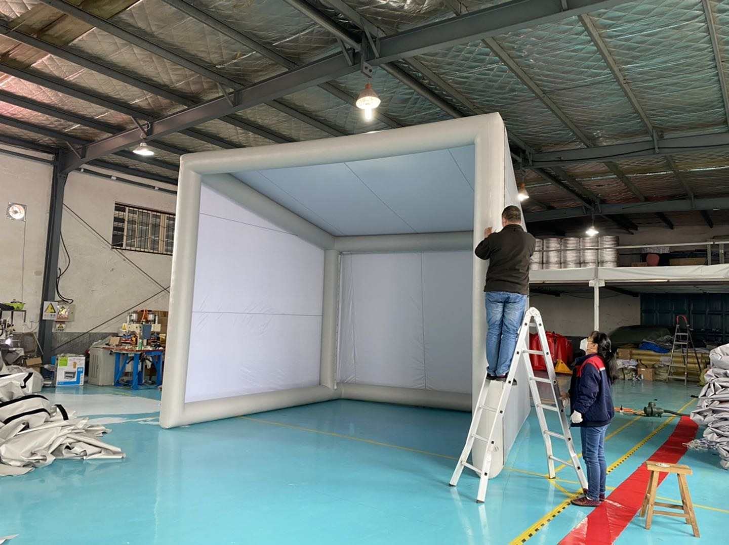Tienda de campaña inflable hermética para práctica de golf para interiores y exteriores