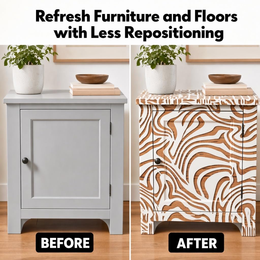 Large Geometric Stencils for Painting for Wall Decor Wood Furniture Tile