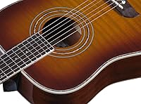 Vista 4 de Oscar Schmidt OG1FYS-A-U Guitarra Acústica Dreadnought de Tamaño 3/4 (Brillo Alto) Sunburst Amarillo Flamenco