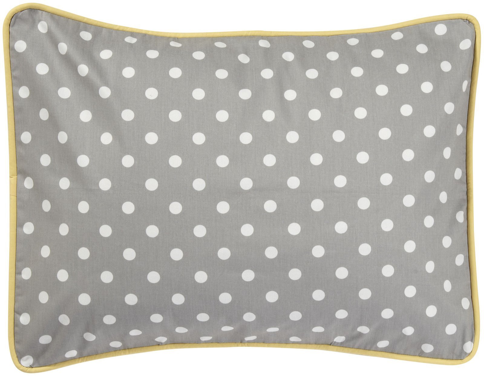 New Arrivals Inc Zig Zag Standard Sham- White/Gray/Yellow