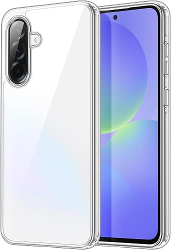TISKO Clear Phone Case Compatible with Samsung Galaxy A36, Transparent Flexible TPU Protective Back Cover, Slim Lightweight, Shockproof, Anti-Yellow Cover