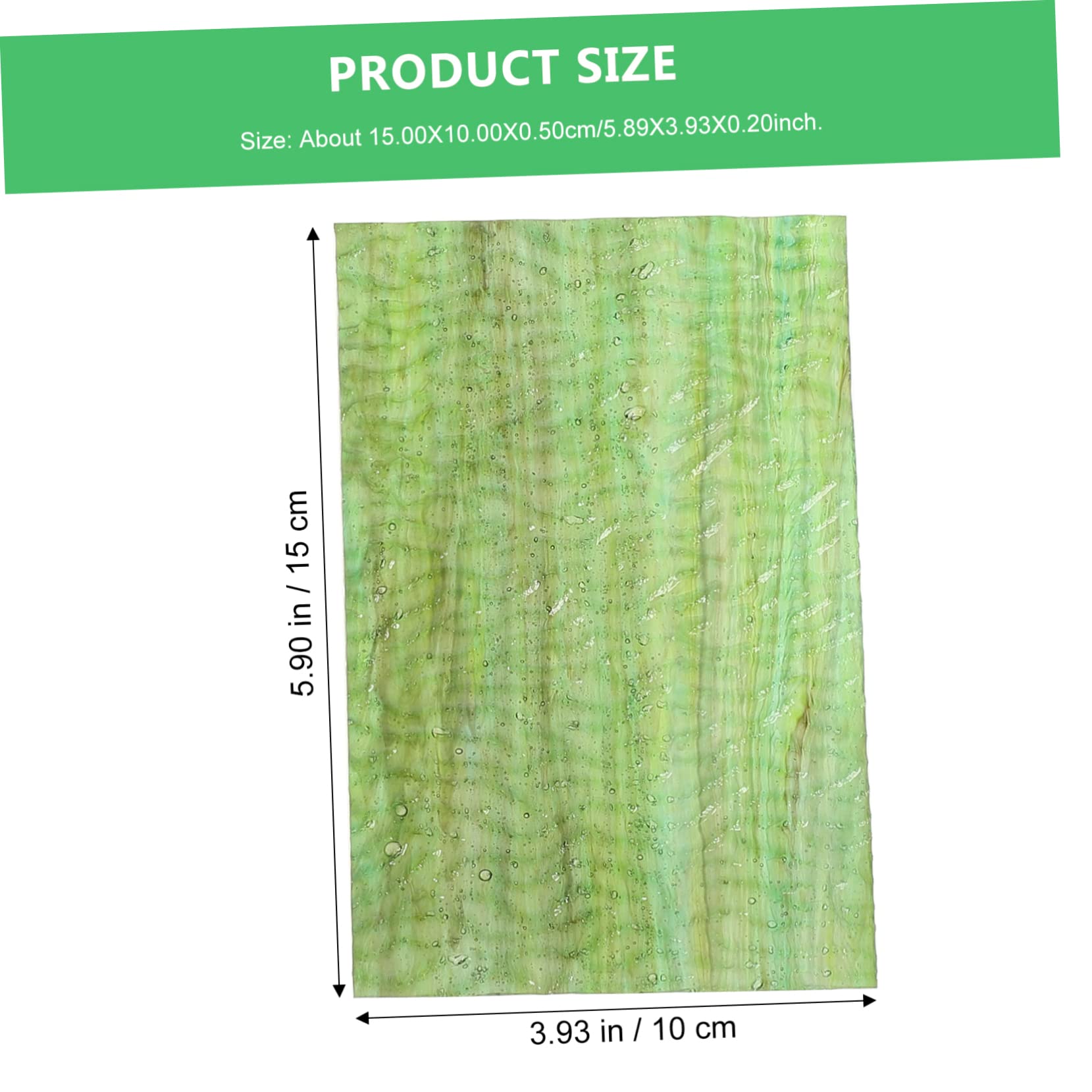 HOMSFOU DIY Mosaic Projects Supplies: 4pcs Stained Glass Mosaic Handmade Craft Sheets Natural Beauty for Home Decor