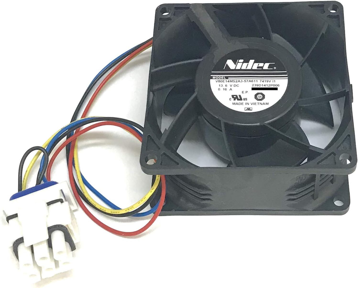 Amazon Com Ge Refrigerator Evaporator Fan For Ge Refrigerators V80e14ms2a3 57a611 Appliances