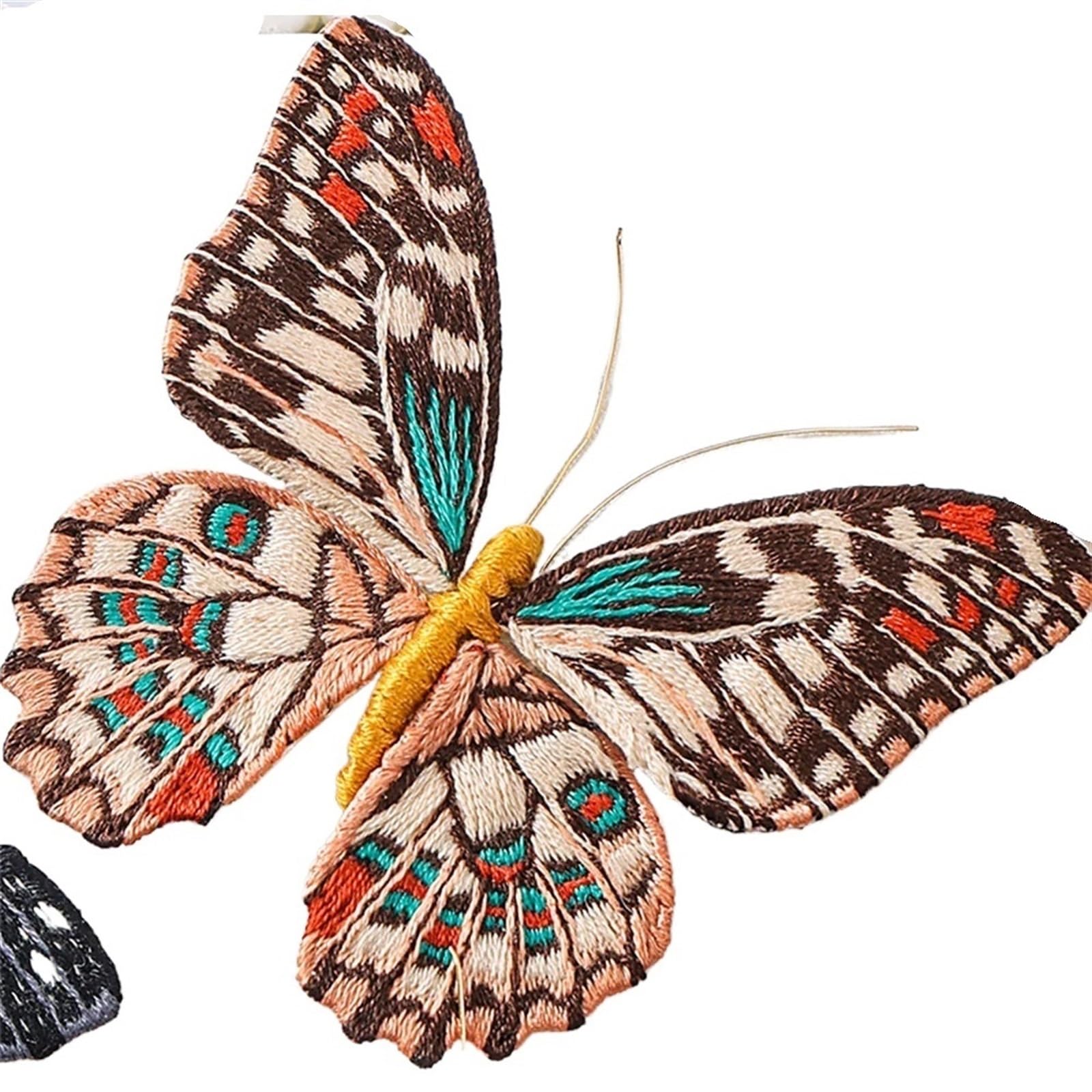 uoXHFdh Embroidery Kit， Beginner Butterfly Kits with Hoop DIY Hand Brooch Kit(Embroidery Kit J)