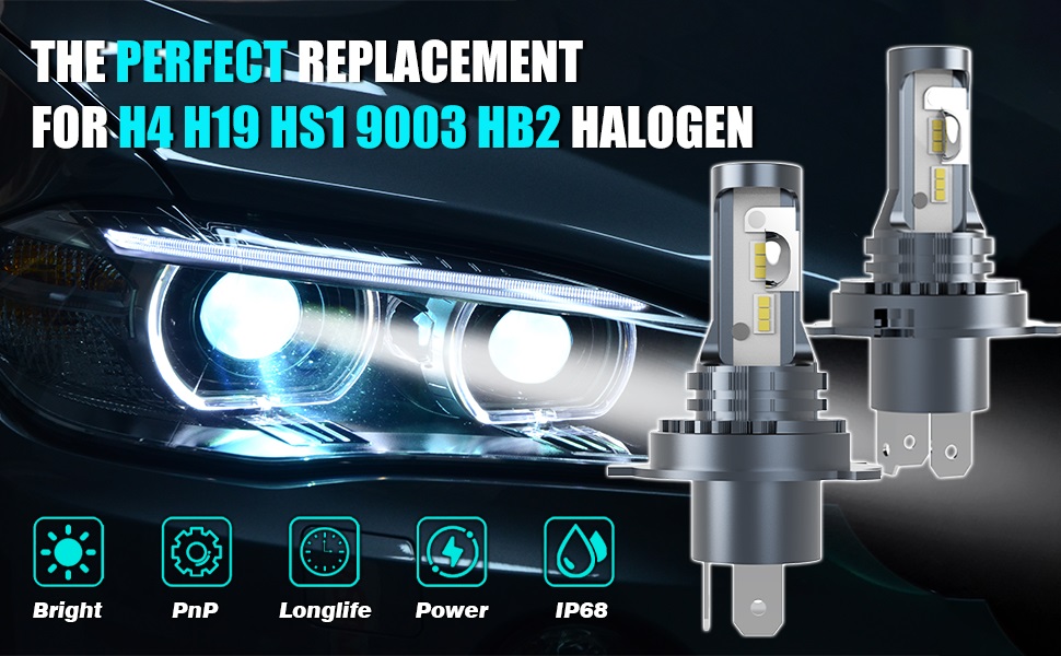 Amazon.com: CHOPDARK H19 H4 9003 HB2 HS1 LED Bulbs Fog Lamp for
