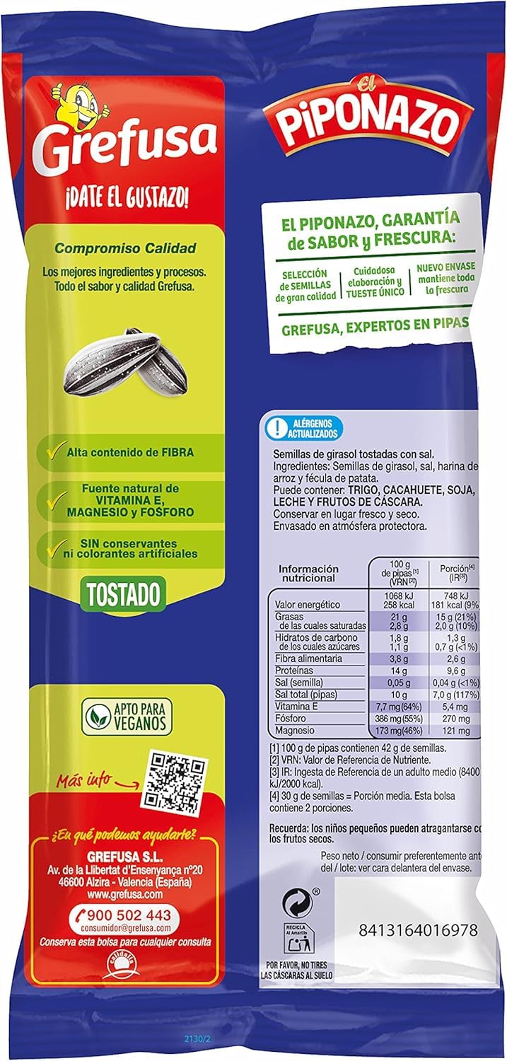 Pipas El Piponazo Original 14 x 95g Grefusa