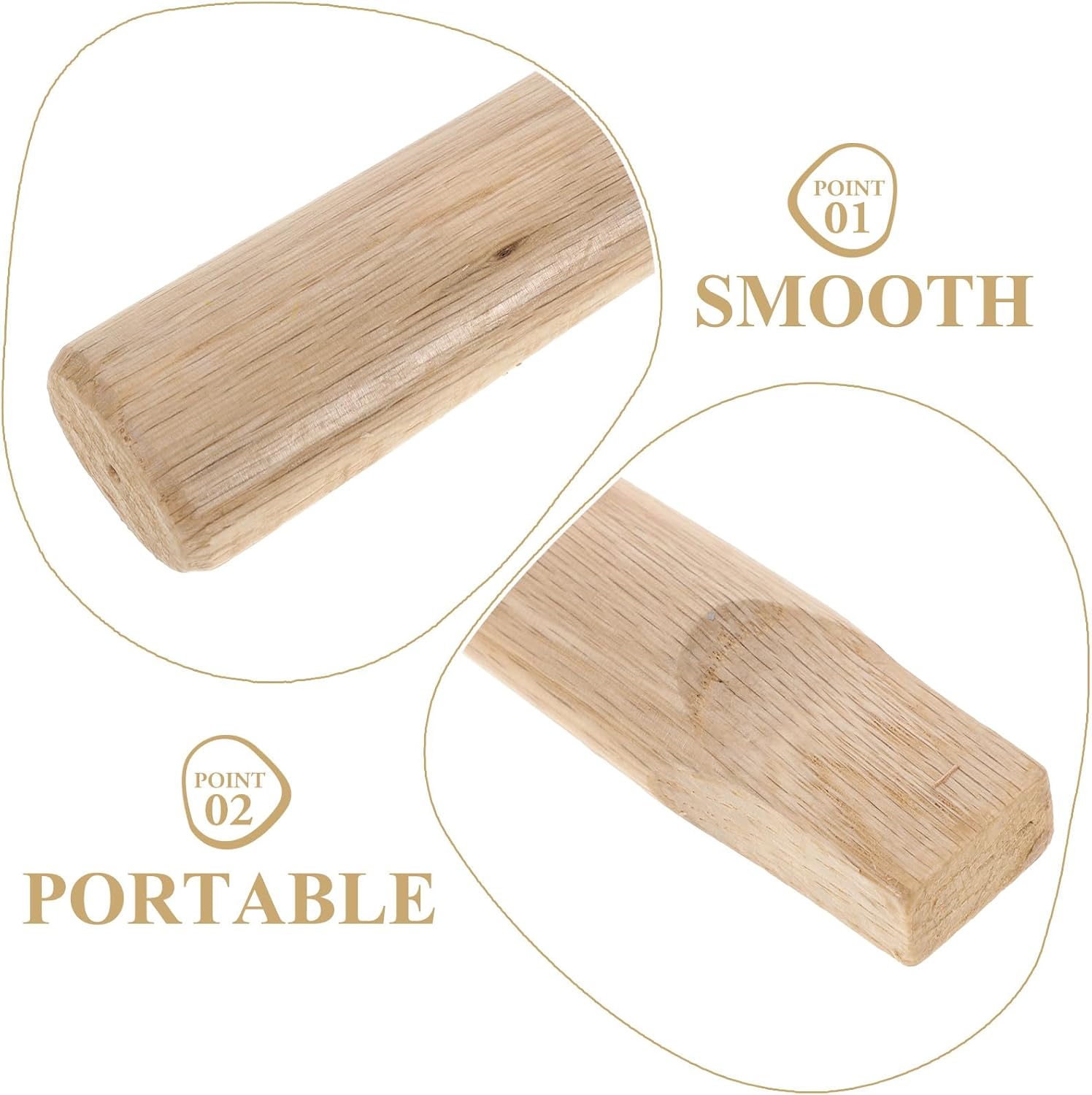 OSALADI 13 Inch Hammer Handle Replacement Wooden Grip for Sledge Hammer Repair Durable Comfortable Fit for Woodworking and Camping Tools