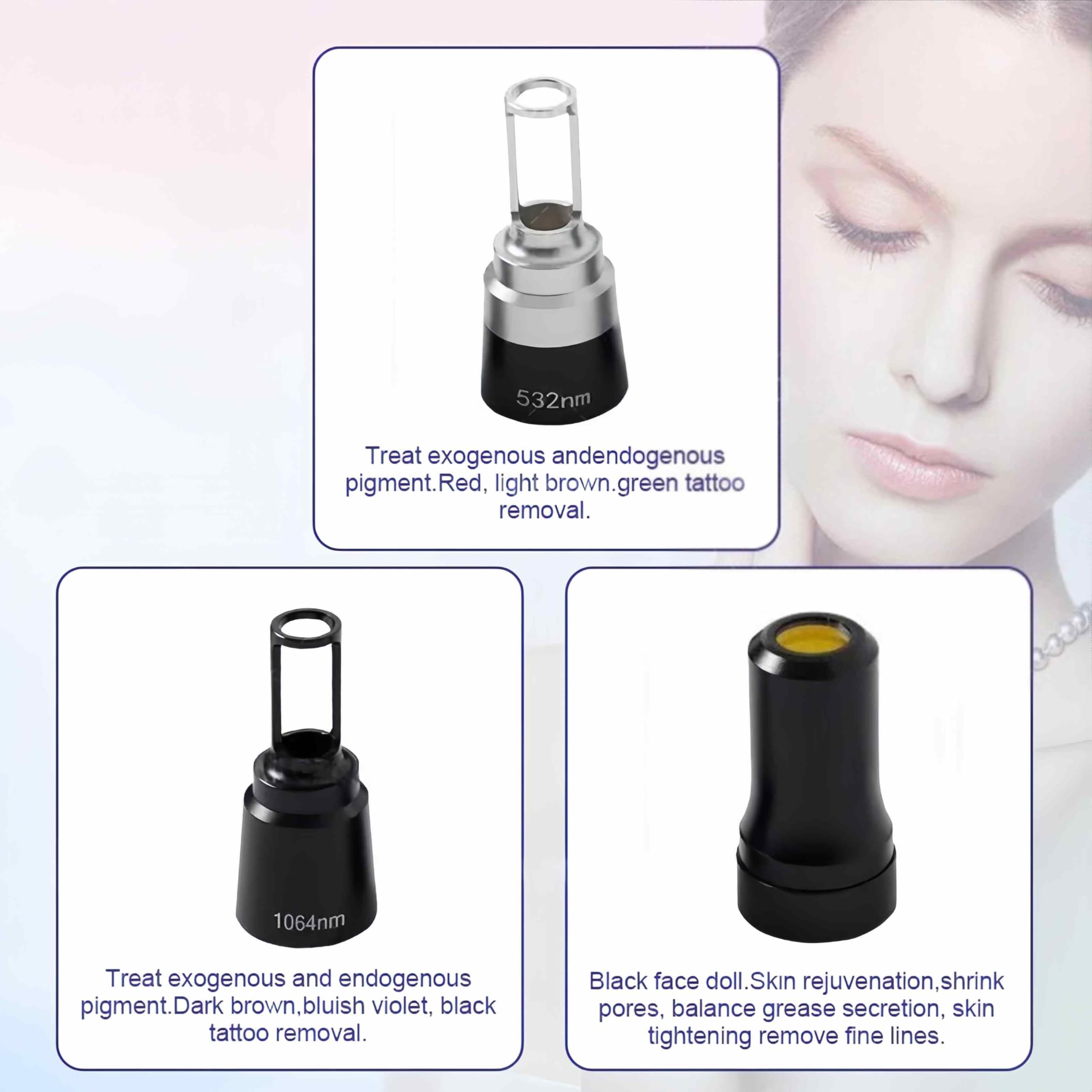 3 Longueur d'onde 755 nm, 808 nm et 1064 nm 2 En 1 Épileuse laser à diode avec rajeunissement de la peau en quelques secondes Machine de beauté anti-âge (noir)