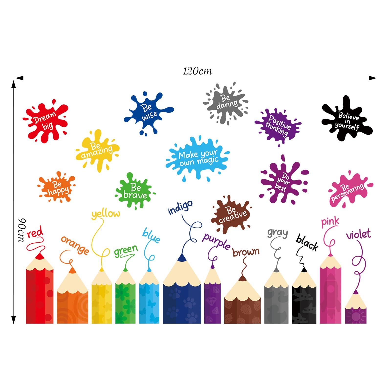SHUCHING Learning Color Kids Wall Stickers - Image 4