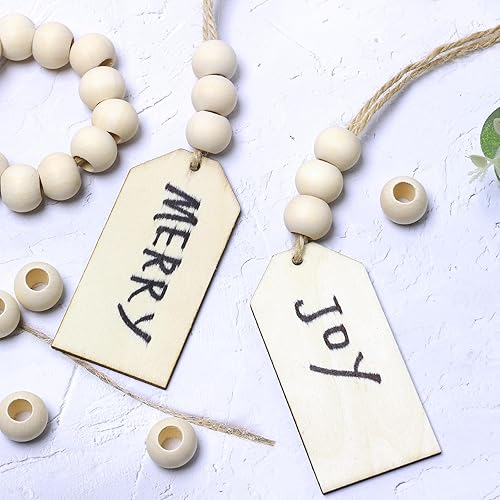 Miniatura 10 de 200 cuentas de macramé de madera negra de 0.630in para manualidades hechas a mano, cuentas espaciadoras sueltas de madera para proyectos de macramé,