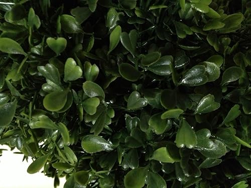 Miniatura 2 de Un árbol topiario en espiral de boj artificial de 4 pies y 2 pulgadas en maceta para interiores y exteriores con clasificación UV Devoluciones