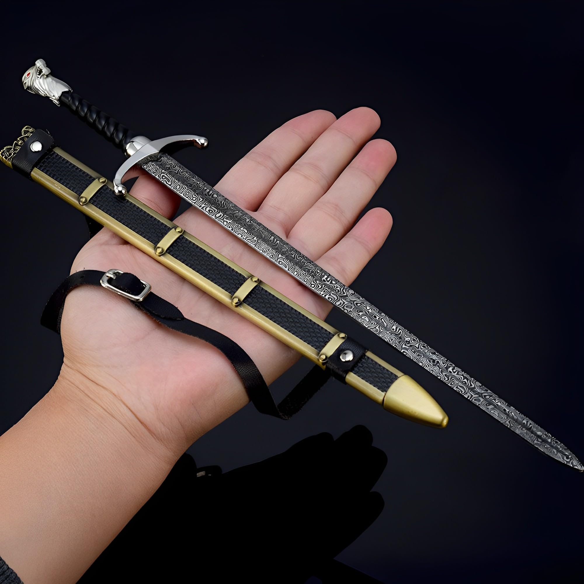 Model ekspozycyjny, Model broni, długość: 30 cm/11,8 cala, w pełni metalowe przedmioty kolekcjonerskie z filmów, igła(Long Claw)