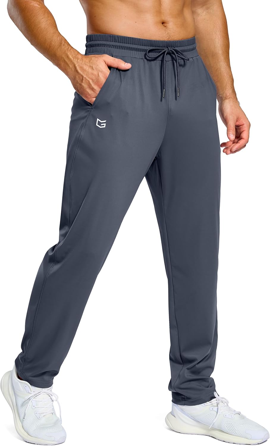 G Gradual Men's Sweatpants with Pockets Lightweight Workout Athletic Track Pants Stretch Gym Running Jogging Joggers for Men