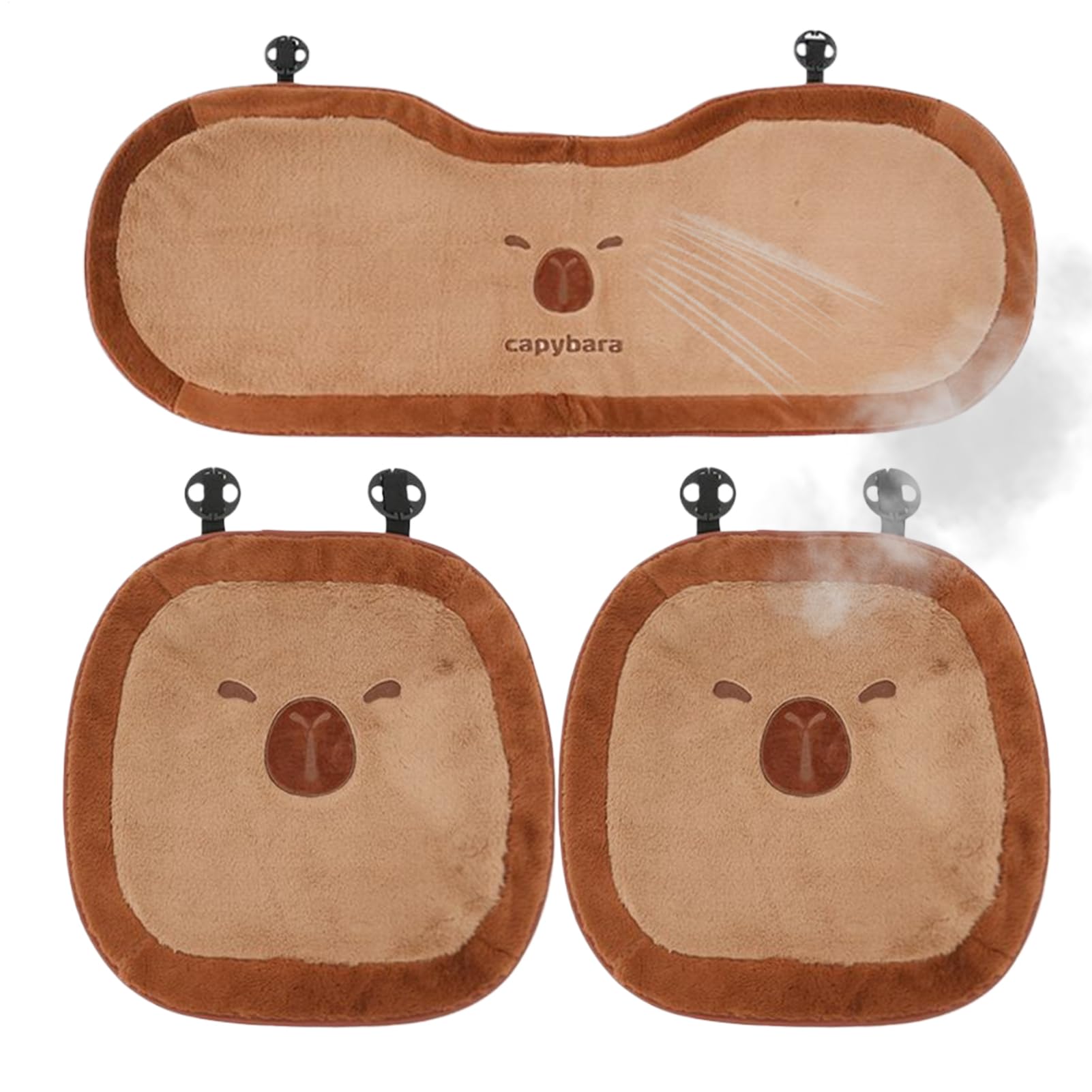 Cuscino per seggiolino auto | Protezione per seggiolino auto in peluche di Carpincho - Materasso confortevole per furgone camion viaggio su strada tempo di relax studio viaggio guida
