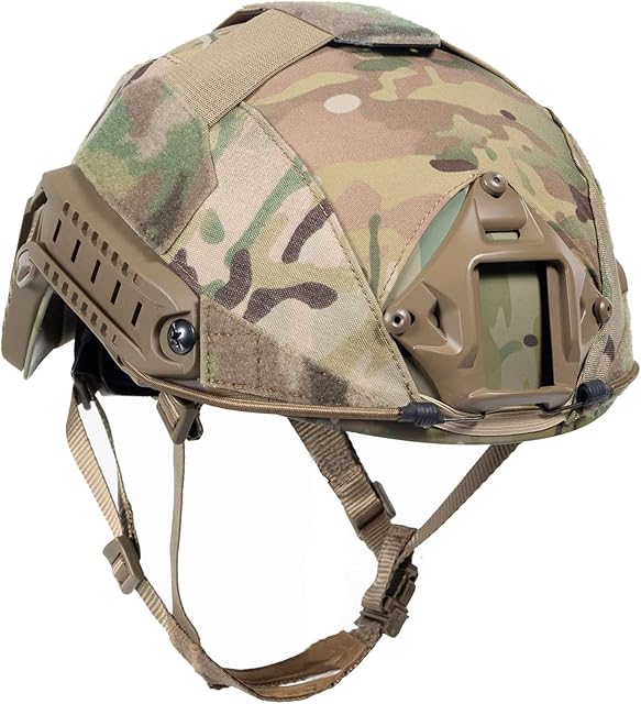 OneTigris Ultra-Low-Profile Jumpable Helmet Cover for Ops-Core High-Cut Ballistic Helmets(M/L) Ops-Core Bump Helmets(L/XL) FMA Thick FAST Helmet(M/L) FMA Regular FAST Helmets or Bump Helmet(L/XL)