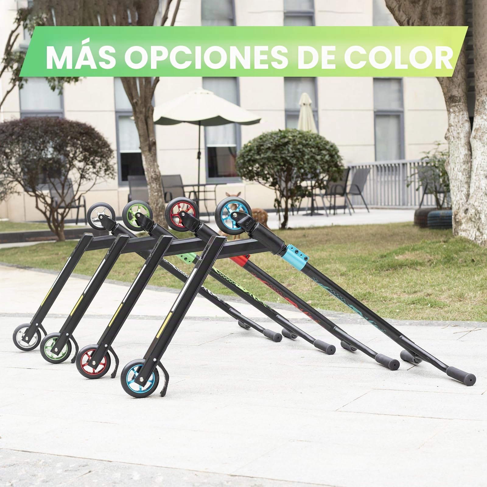 MEE GOO Patinete Pro Freestyle ABEC-10 de aleación ligera con rueda de aleación de aluminio, marco de hasta 100 kg para principiantes y avanzados, skatepark