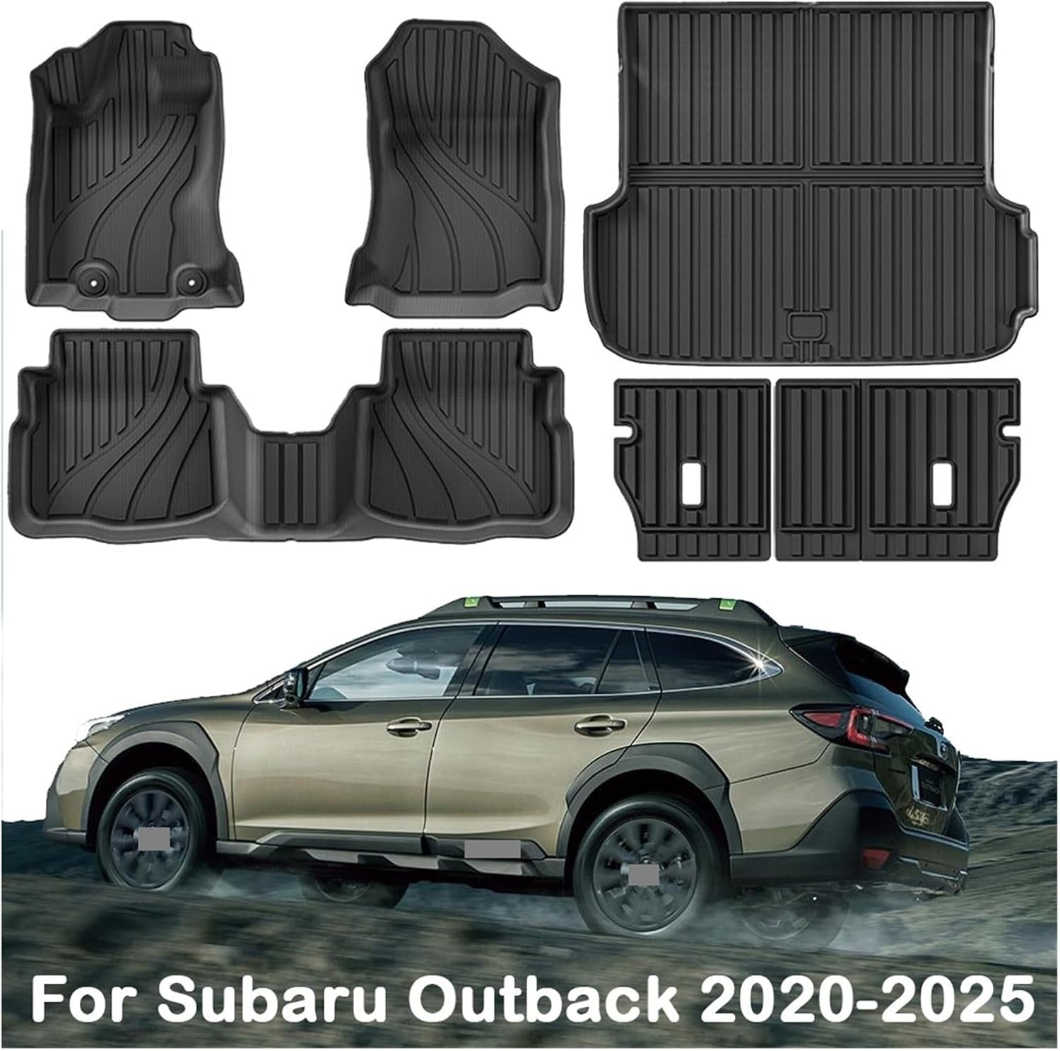 Floor Liners & Cargo Liners | Compatible with Subaru Outback 2020-2025 TPE All Weather Protection Car Floor Mats(Floor Mats 4pcs)