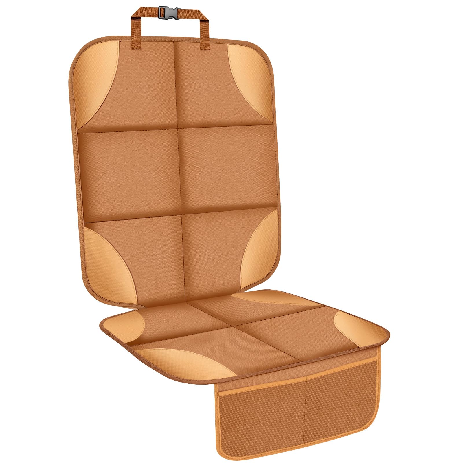 Car Seat Protector for Child Car Seat, 600D Fabric Safe Car Seat Cover, Tan
