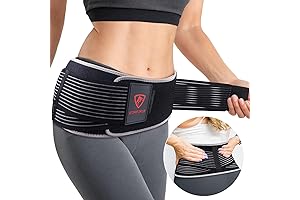 Dual-Action Hip Belt: Enhanced Relief from Joint and Hip Discomfort