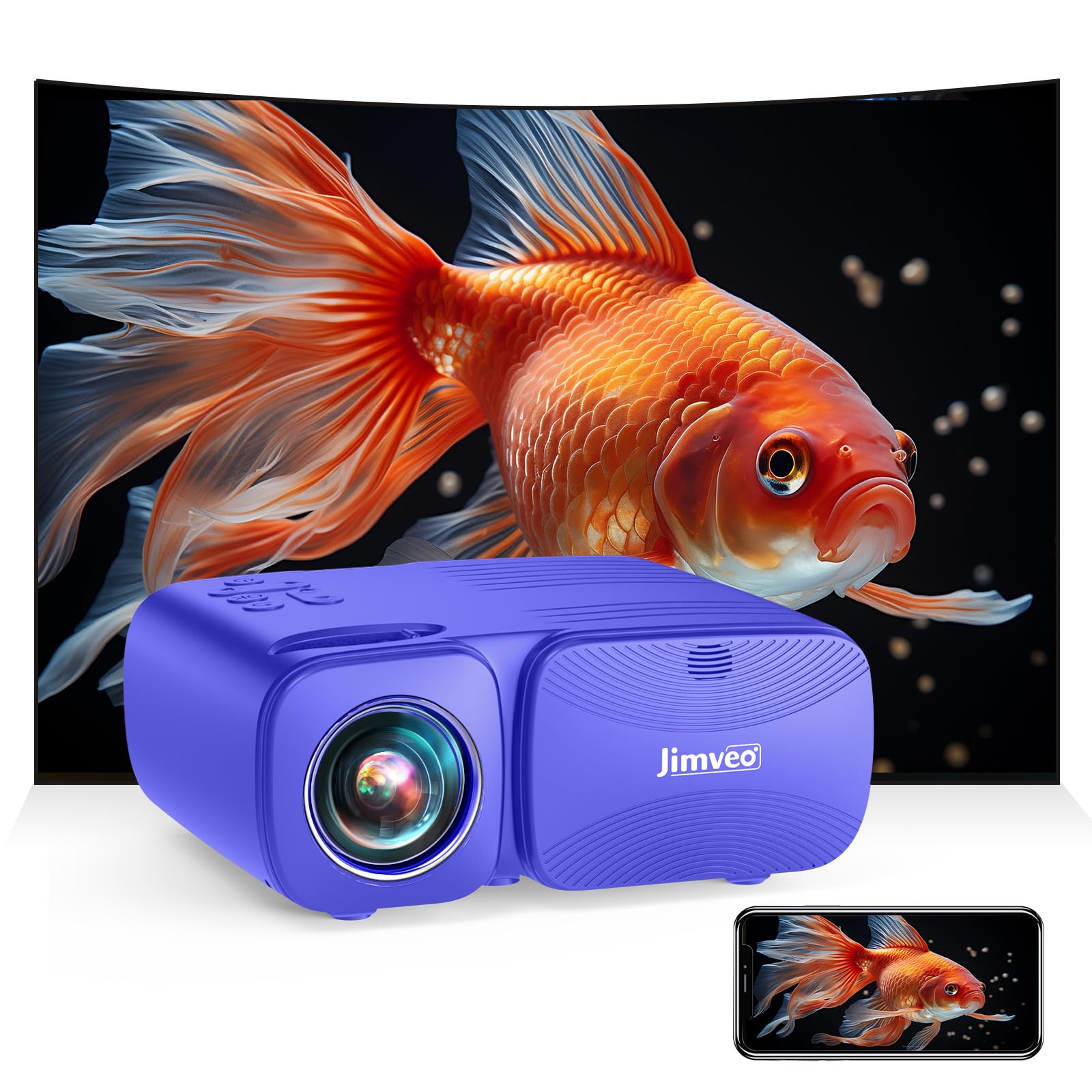 Amazon.co.jp: Jimveo プロジェクター 超小型1080P フルHD Bluetooth5 