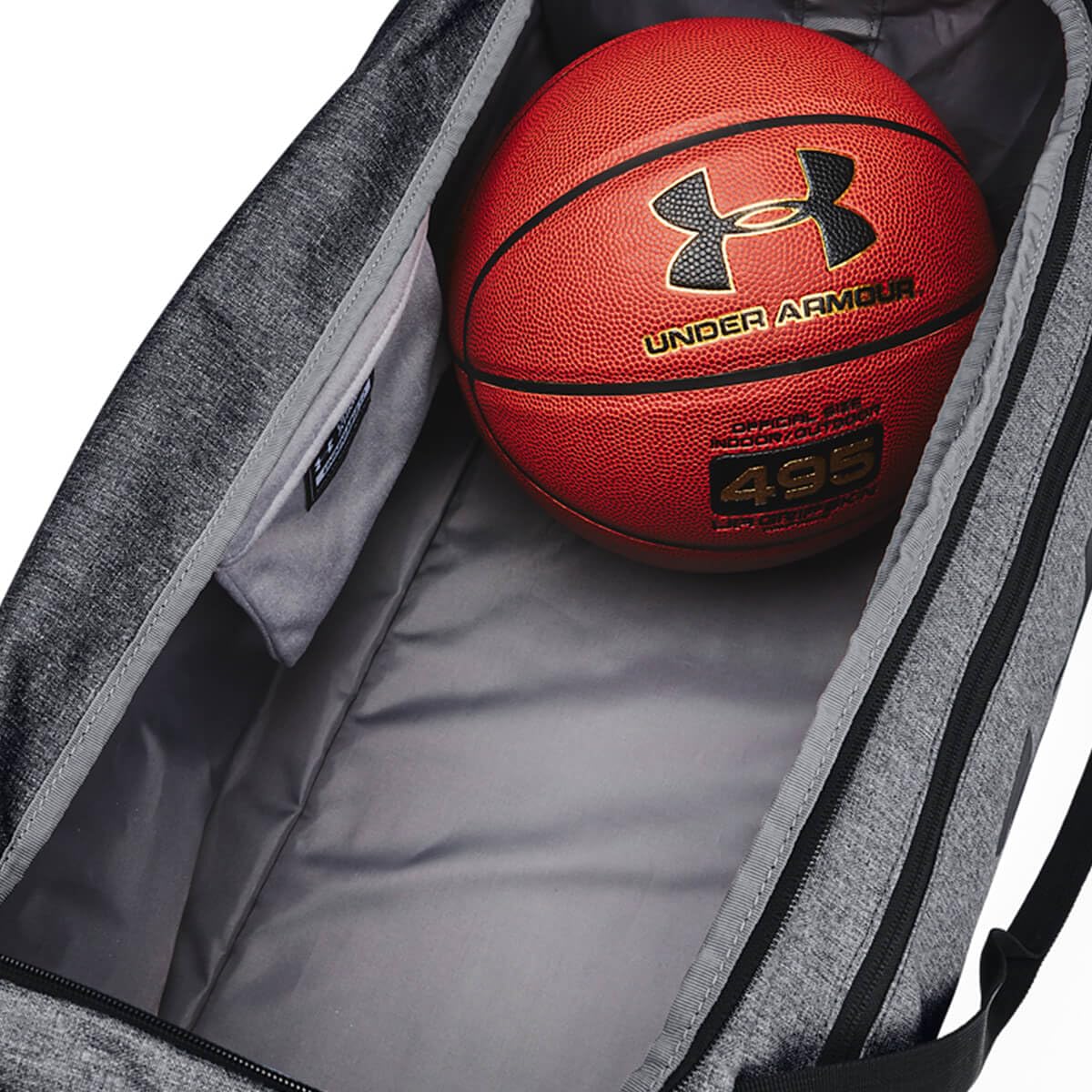 Under Armour Unisex Undeniable 5.0 Medium Duffle Bag - Pitch Gray Medium Heather / Black / Black - OSFM