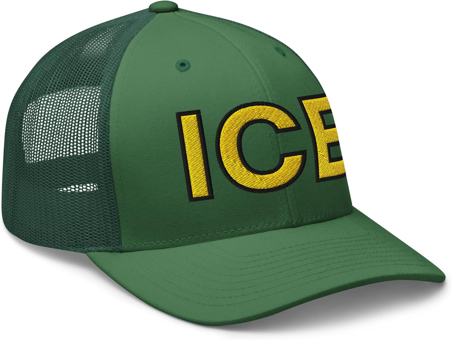 NX ICE Trucker Hat Embroidered Curved Bill Mid Crown Adjustable Cap