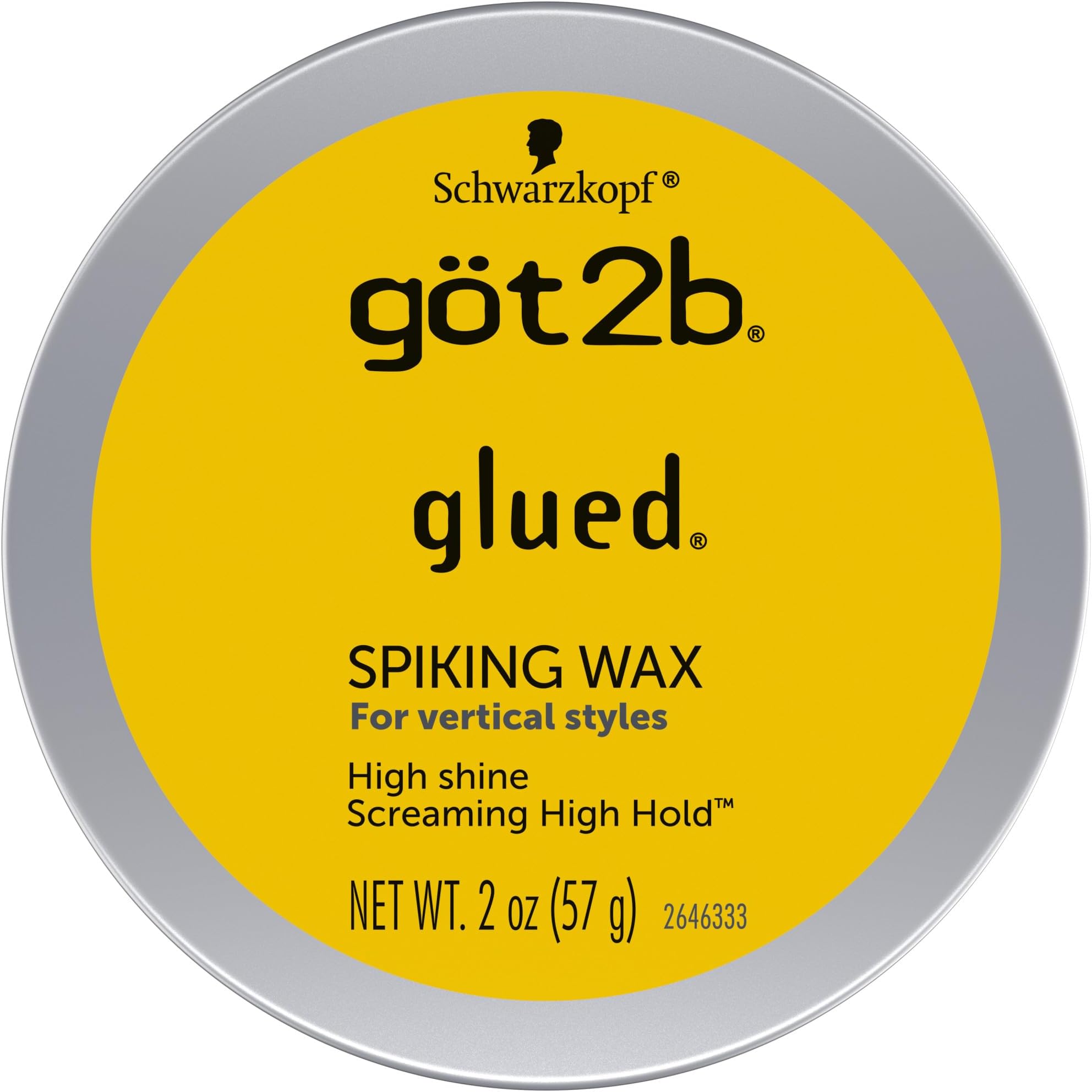 Glued Spiking Hair Wax, Fierce Holding Power, 2 oz