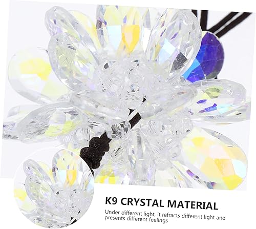 Miniatura 3 de ORFOFE Colgante de arco iris para ventana, prisma para espejo retrovisor, accesorios para colgar en el coche, adorno de flor de cristal, exquisito