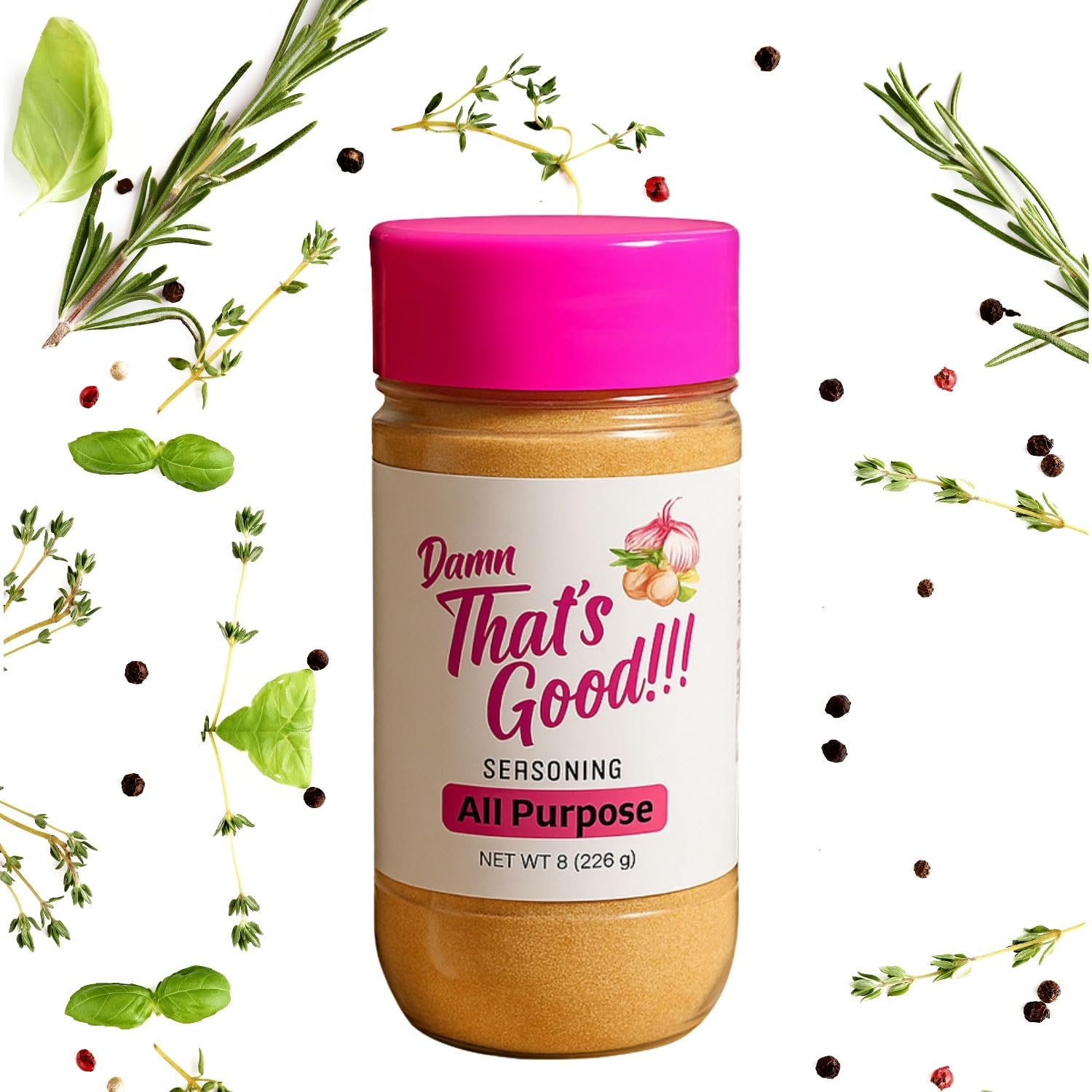 Damn That's Good All Purpose Seasoning, 8 oz, Bold & Savory Flavor Blend for Meat, Veggies & Potatoes | Gluten-Free, Vegan Friendly, No MSG, with Turmeric | Small-Batch Gourmet Spice Mix - Image 6