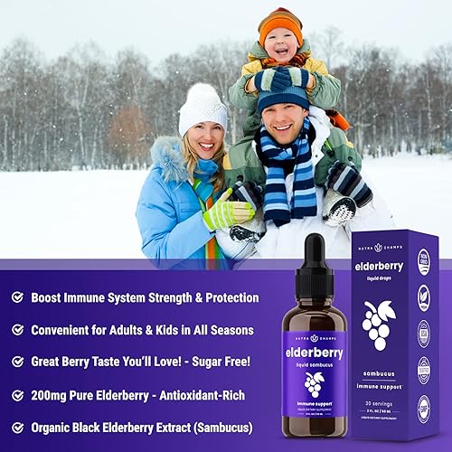 Miniatura 4 de NutraChamps Paquete de jarabe y gomitas de saúco