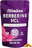 Fit Bakes Berberine HCL, 90 Capsules, 3 Month Supply, Sugar Free, 0 Carb, 1 Calorie, Keto Diet Friendly, One Per Day, Non GMO, Berberine Supplement 200 mg per Capsule Fitbakes