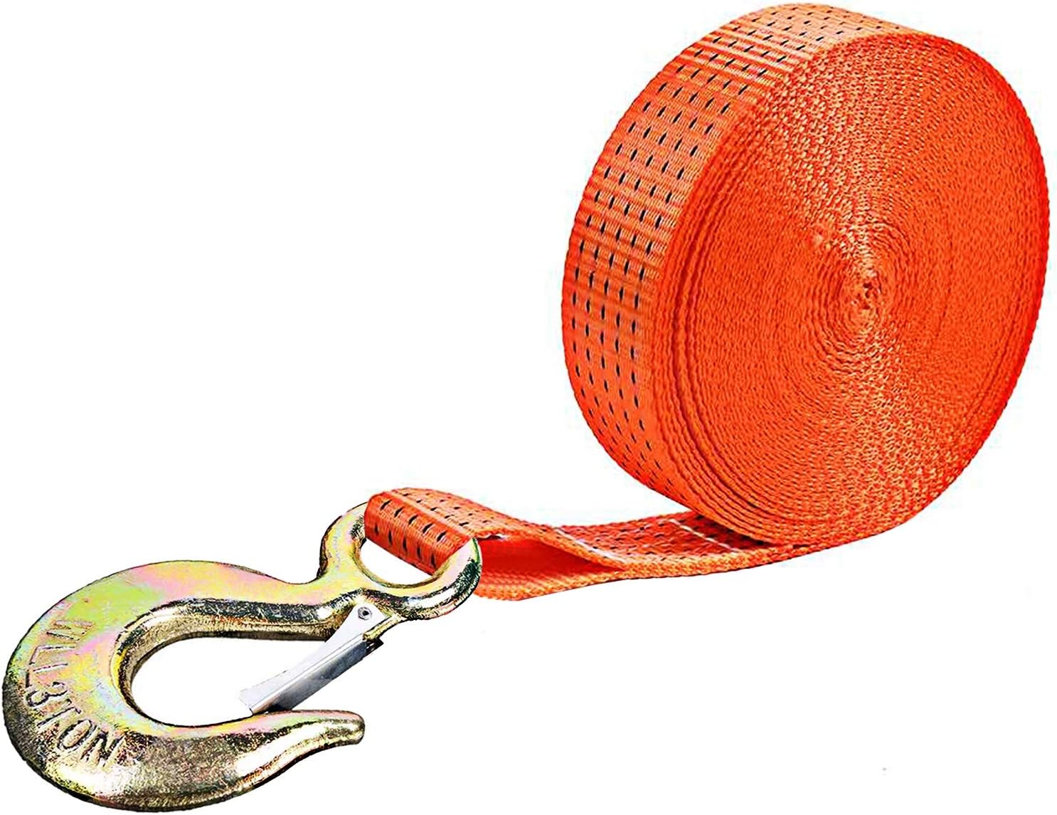 PERCARE Winch Strap, Tow Straps with Hook and Loop End for Boat, Trainler, Wave Runner, Fishing Jet Ski,Towing Replacement Securing Tie Down Marine - 2" x 20'