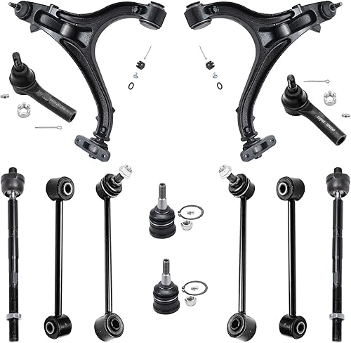 Miniatura 53 de Detroit Axle - Kit de suspensión frontal de 12 piezas para Toyota Corolla 2003 2004 2005 2006 2007 2008, 2 brazos de control inferiores, 2 rótulas