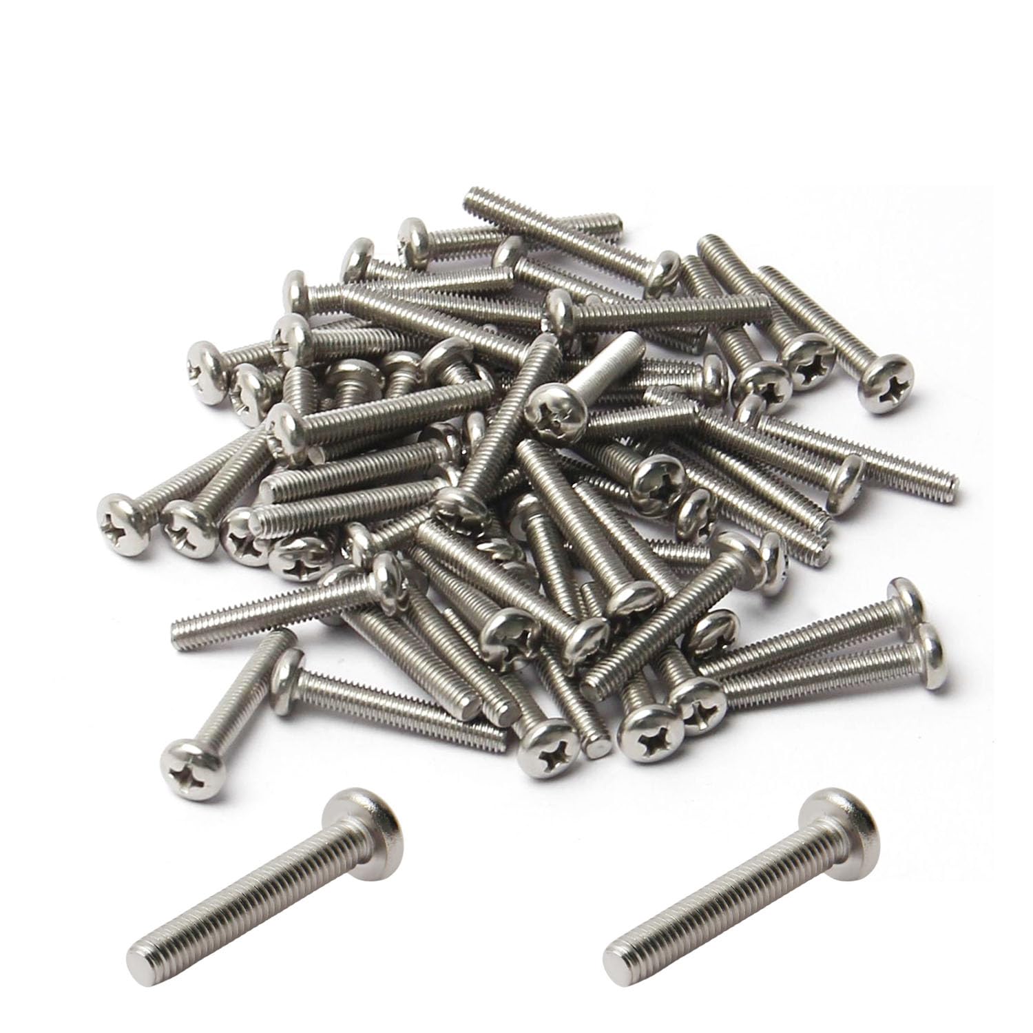M4 Machine Screws - 30 Pack Stainless Steel -27
