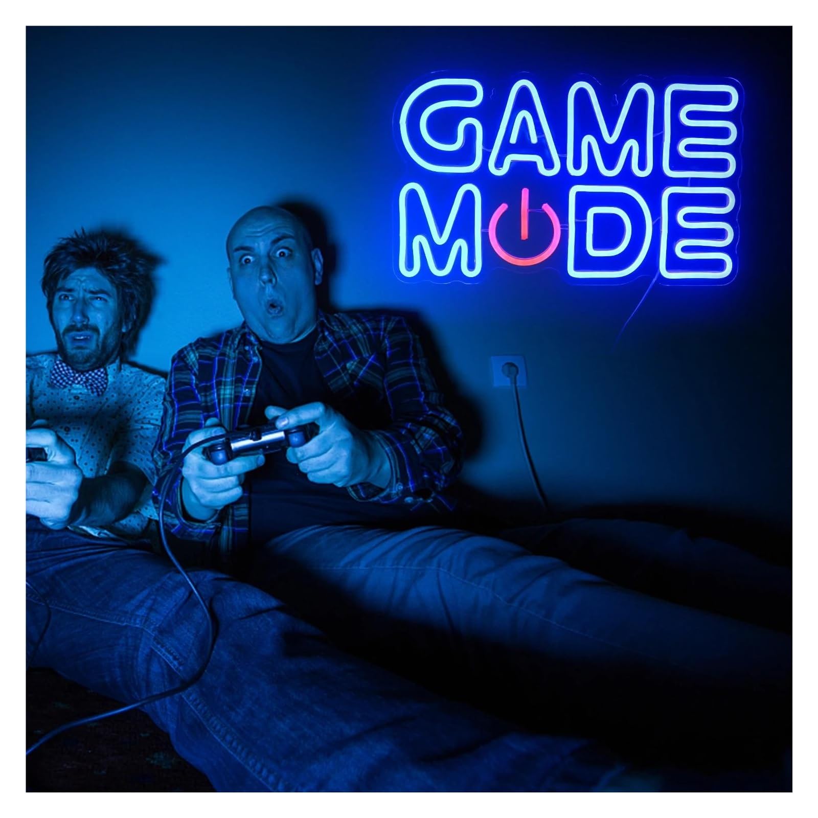 Insegna al Neon LED Insegna Al Neon Game Mode Per Decorazioni Murali Sala Giochi Camera Da Letto Di Casa Area Videogiochi Luci A Led Dimmerabili 43x22cm