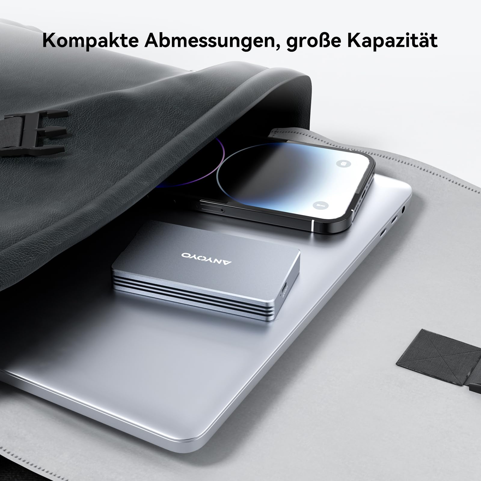 40Gbps M.2 NVMe SSD Gehäuse, ANYOYO NVMe Gehäuse kompatibel für Thunderbolt 5/4/3 M.2 SSD Gehäuse für PCIe 2280 M-Key (B+M Key), USB C Aluminium SSD Gehäuse kompatibel für USB 4/3.2/3.1
