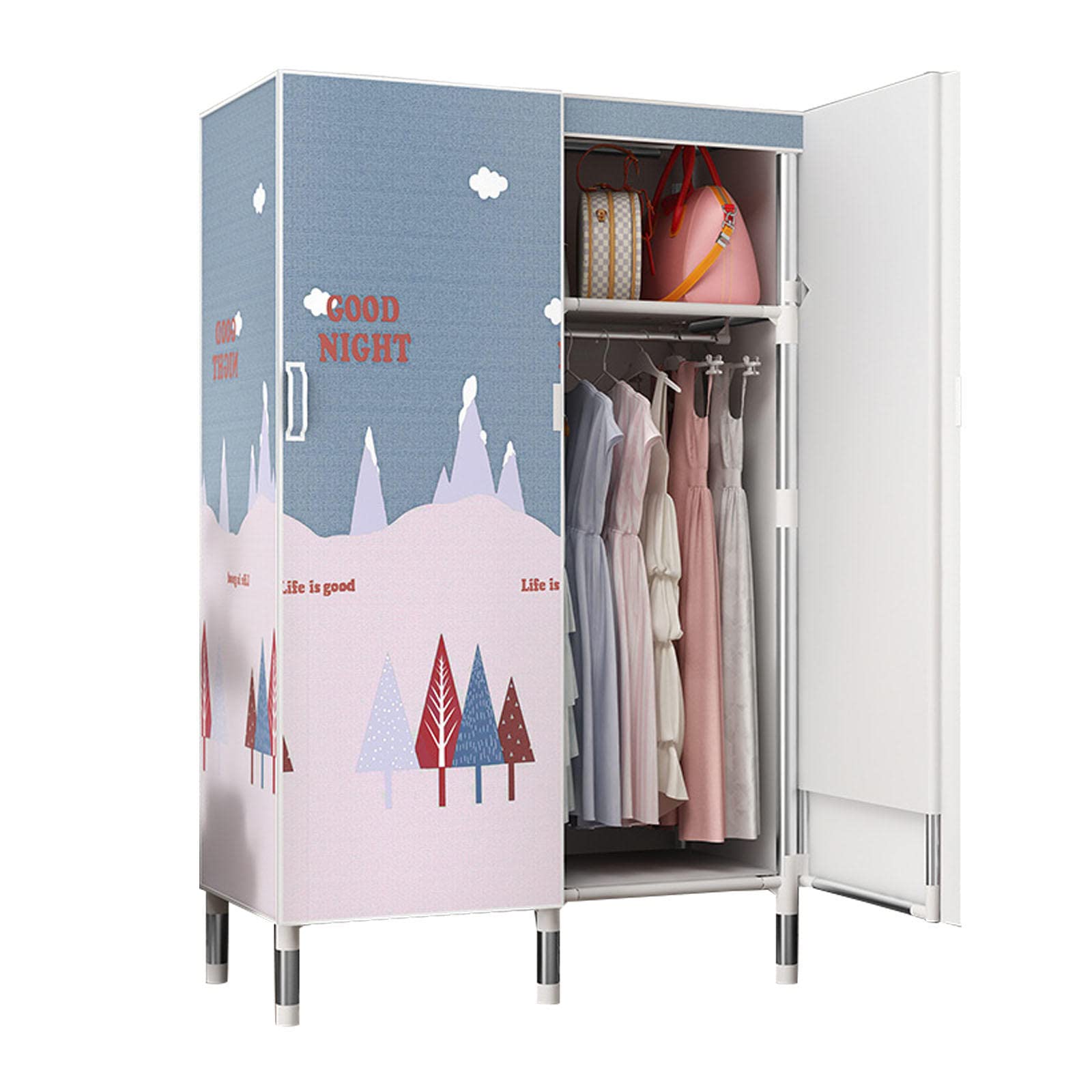 Garde-Robe Portables en tissu pour suspendre les vêtements sans plis