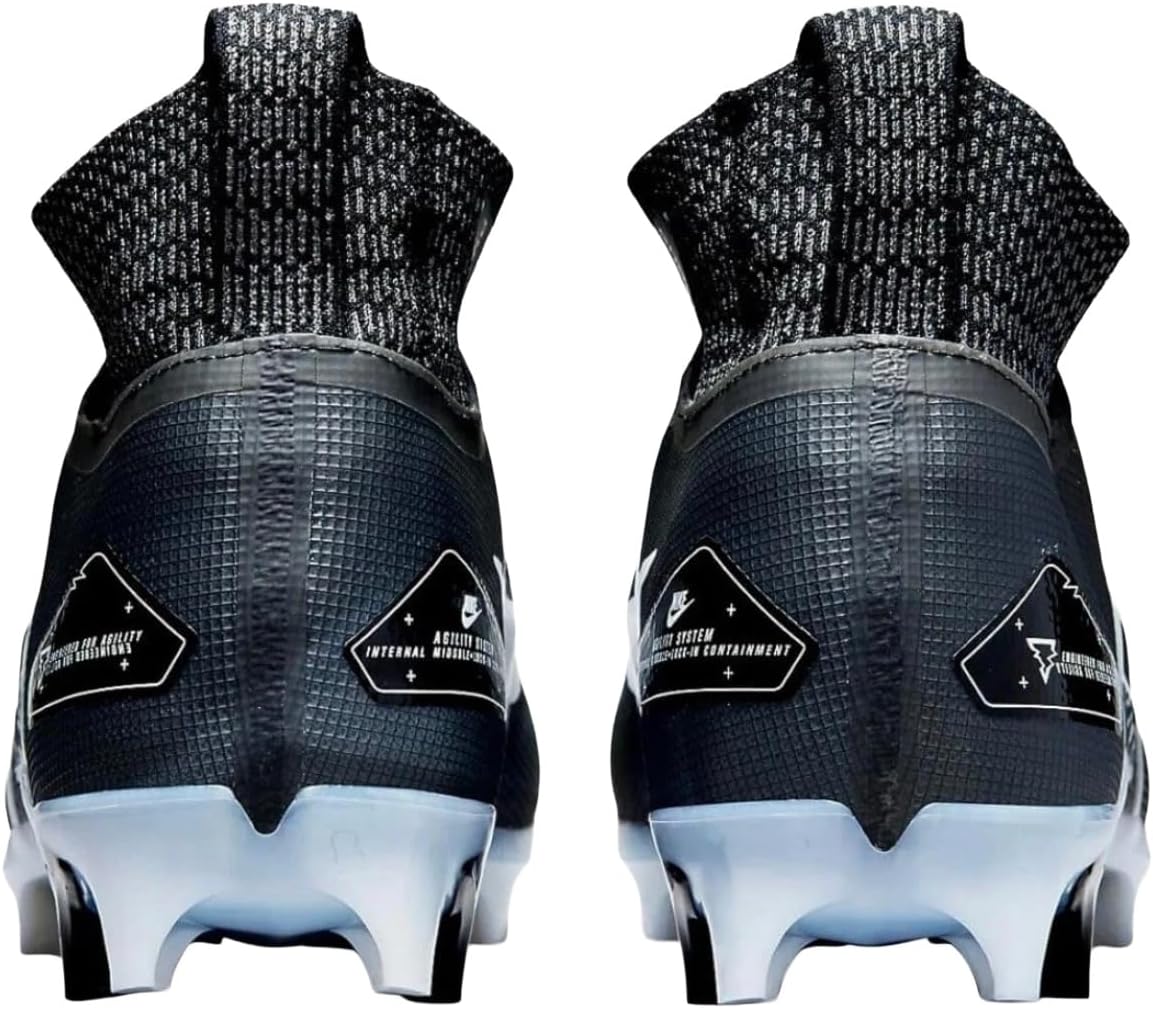 Nike Alpha Menace Elite 3 Flyknit Mid Men's Football Cleats Black White Grey CT6648-001 Size 15 Medium US - Image 5