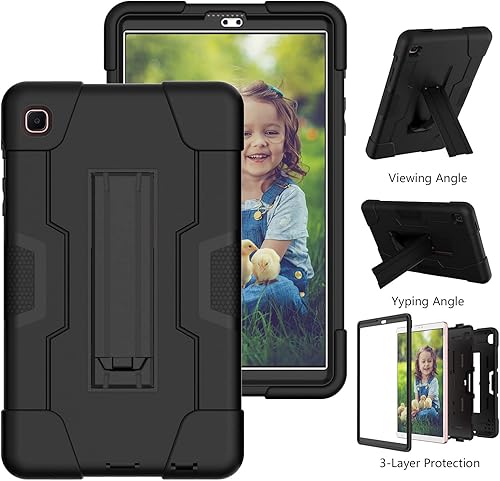 Miniatura 4 de Funda para Samsung Galaxy Tab A 8.4 2020, resistente policarbonato duro de silicona suave a prueba de golpes, resistente funda protectora de alto