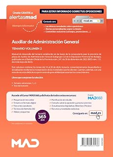 Auxiliar de Administración General de la Diputación Provincial de Badajoz Temario volumen 2