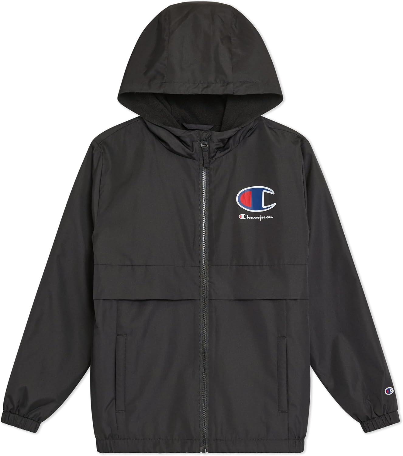 Champion Boys Fleece Lined Hooded Windbreaker Jacket