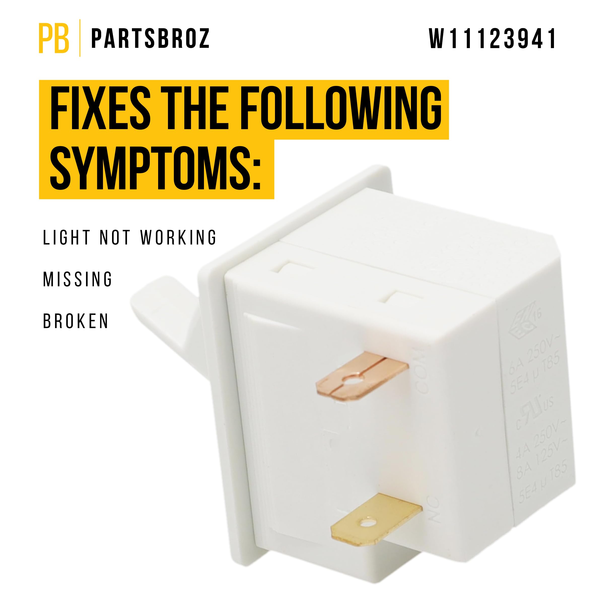 Amazon.com: PartsBroz W11123941 Door Switch - Compatible With