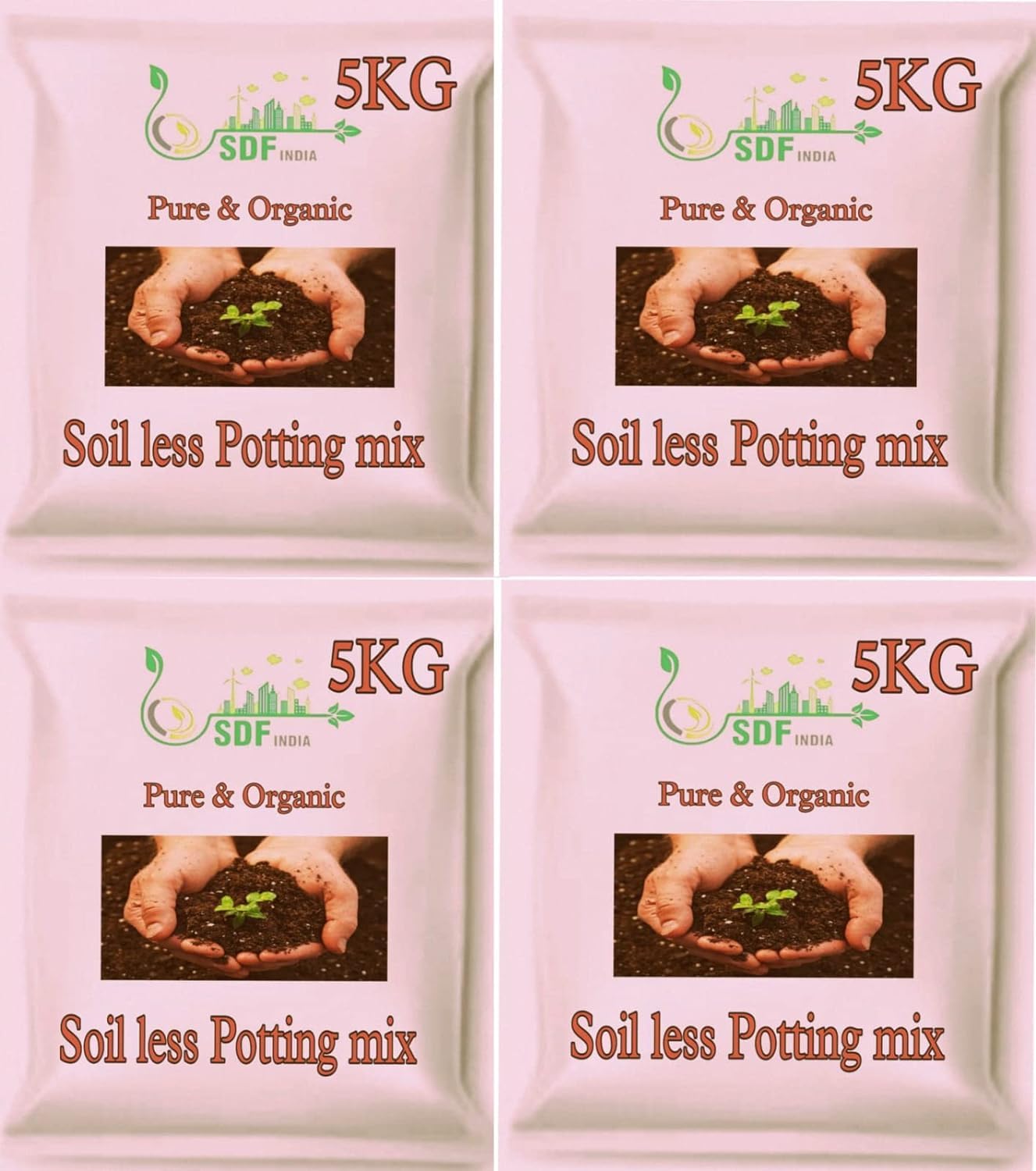 SDF Plant Soil for Plants 20 Kg (5KG Pack of 4) | Potting Soil Mix for Plants Garden Soil for Plants Less All Purpose Ready to Use Potting Mix Made with Vermicompost, Neem Cake, Potash, River Sand (B0BRCLG9GX) Amazon Price History, Amazon Price Tracker