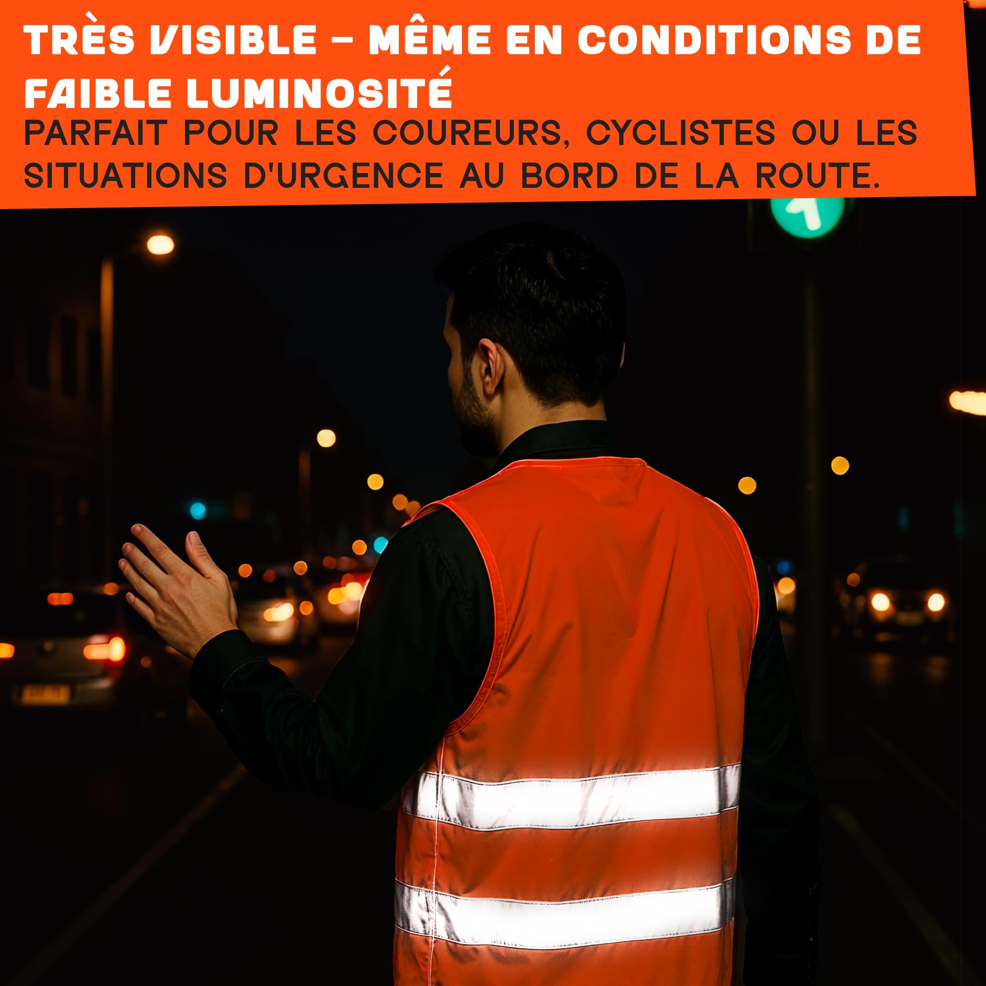 MAZALAT work wear Gilet securite 4 & 10 pièces pour Hommes & Femmes – Conforme aux Normes en ISO 20471 & en ISO 13688 – léger & Respirant – Gilet reflechissant Velo, Veste de Chantier